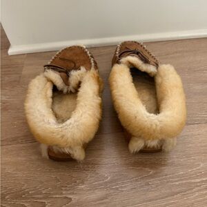 L.L. Bean Women's Moccasins - Brown and Cream